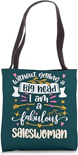 Fabulous Saleswoman Funny Women Car Saleswoman Tote Bag