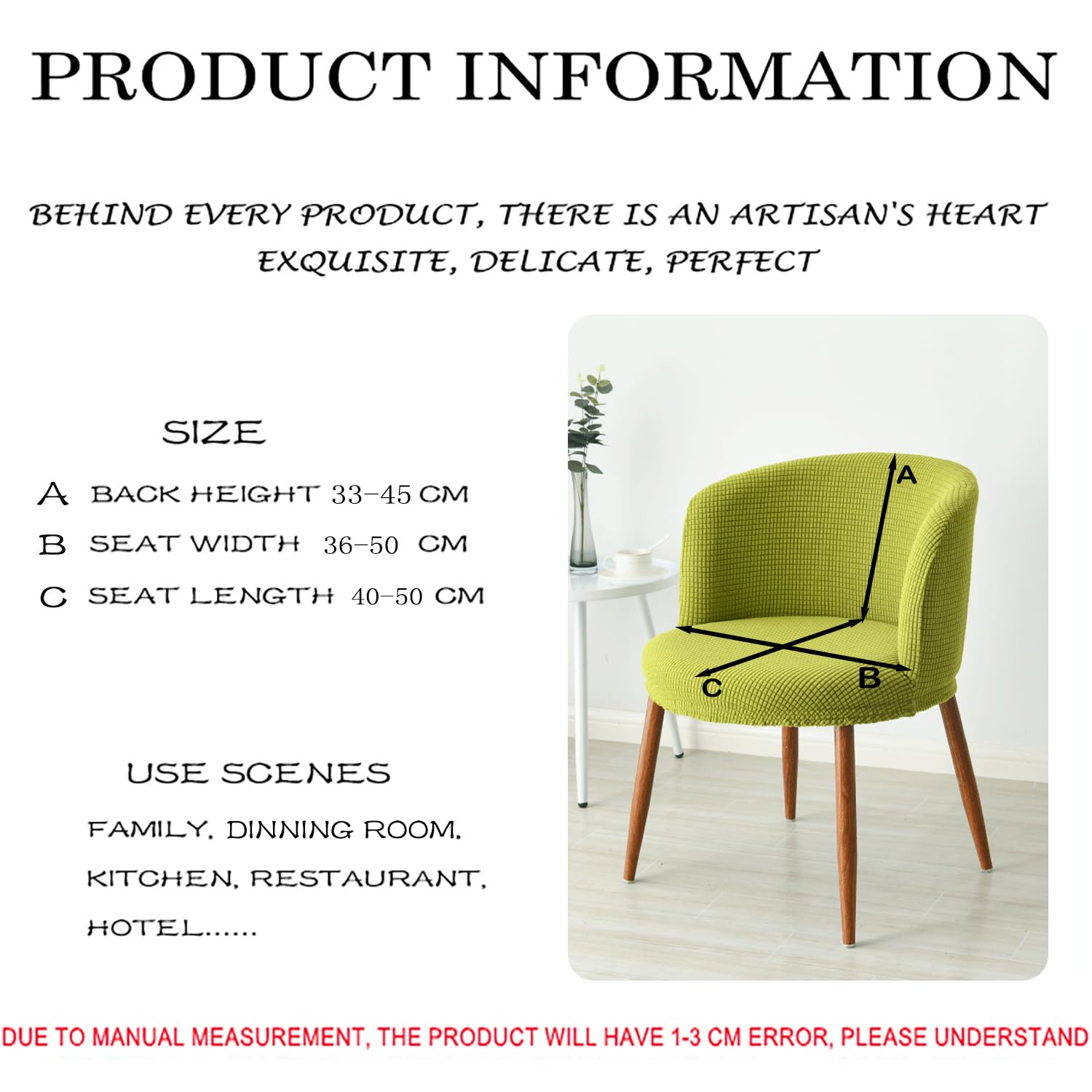 Coprisedia rotondi curvi, confezione da 4 fodere elastiche per sedie da pranzo con schienale basso, per uso in hotel e ufficio, tessuto bianco ispessito, perfette per la decorazione della sala da
