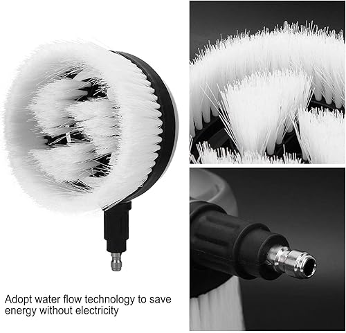 Miniatura 7 de Cepillo de lavado rotatorio de 360 grados con forma de ventilador para pistola de agua de alta presión con conector rápido de 14