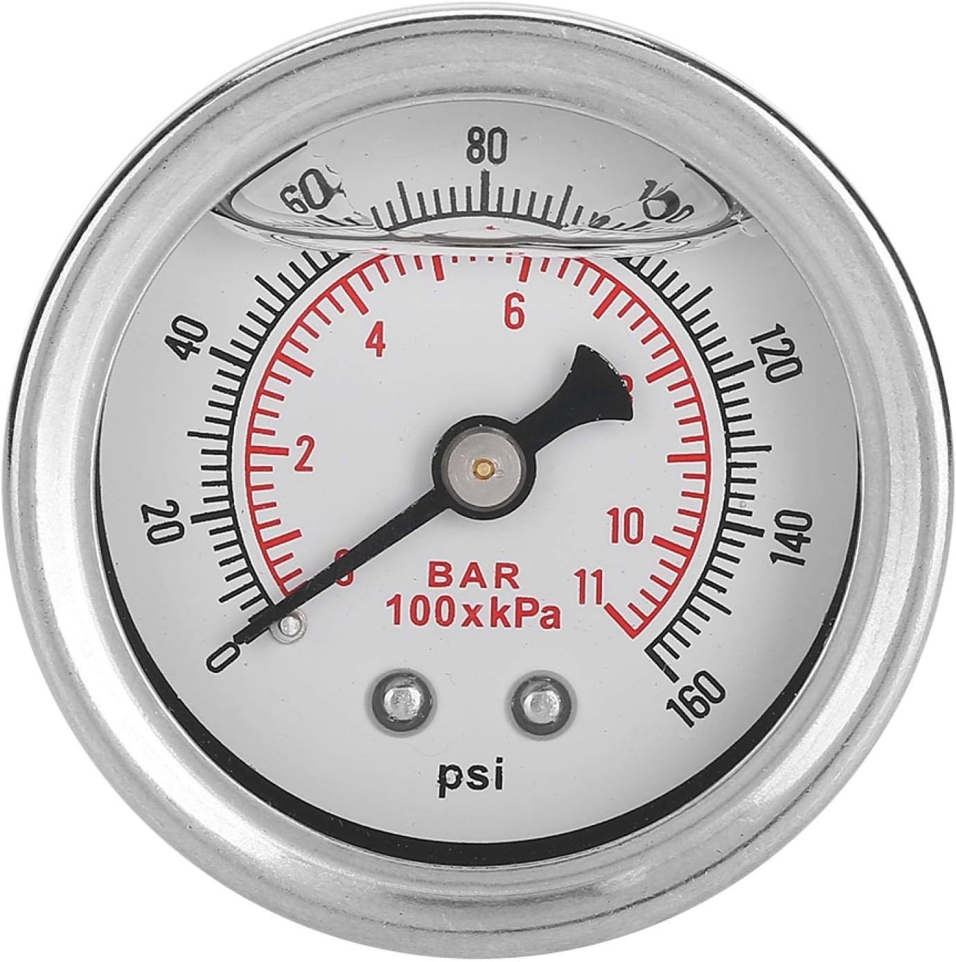 Miernik oleju, wskaźnik ciśnienia oleju, 1 szt. Plastikowe pcv 0-160 PSI/bar wskaźnik regulatora ciśnienia paliwa samochodowego płyn wypełniający paliwo/miernik oleju