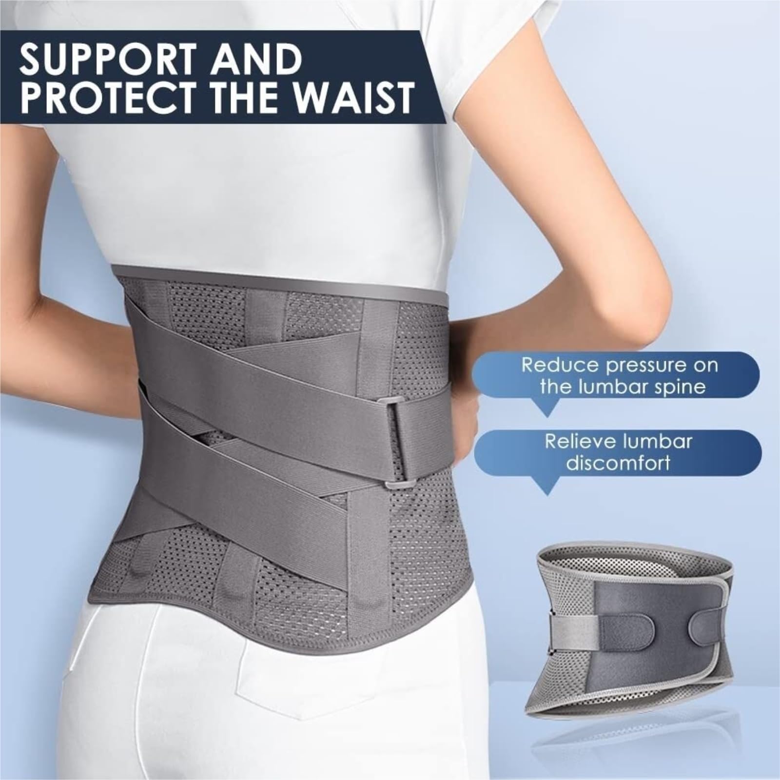 Moldeador De Cuerpo Y Control De Abdomen Cinturón De Soporte Lumbar Protección La Cintura Y Espalda Ortopédico para Columna Vertebral