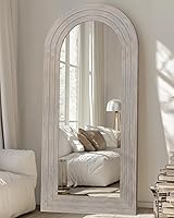 Vista 27 de Espejo de longitud completa, espejo de madera de 71 x 32 pulgadas, espejo de piso de madera con soporte, espejos de pie de gran tamaño, espejos