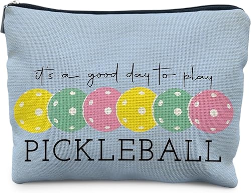 Miniatura 10 de Regalos de Pickleball para Mujeres RYYCDOI, Bolsa de Maquillaje de Pickleball Estuche Cosmético, Accesorios de Pickleball para Mujeres Pickleball