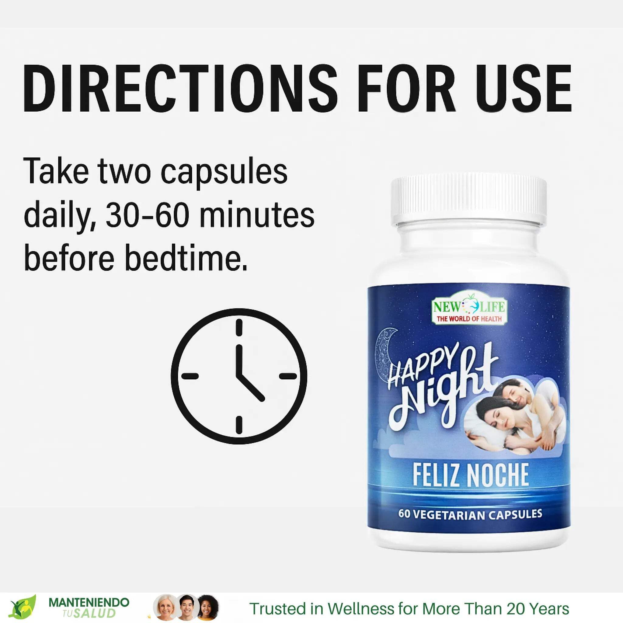 Amazon.com: New Life Happy Night, Sleep Support, Valerian Root, 60