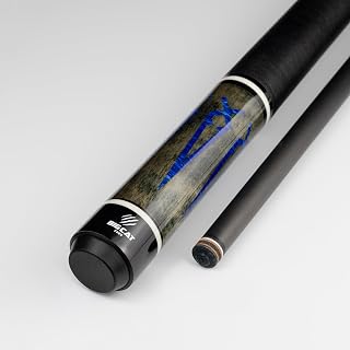 Big Cat Carbon Gold Series Cue with 11.8mm and 12.4mm Tips, 12" Pro Taper Carbon Shaft, Black Irish Linen Wrap