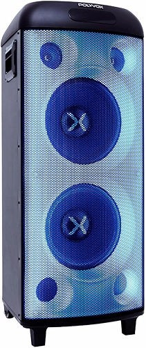 Caixa de Som Amplificada Polyvox Torre XT-990 TWS Bluetooth Full Led 2000W