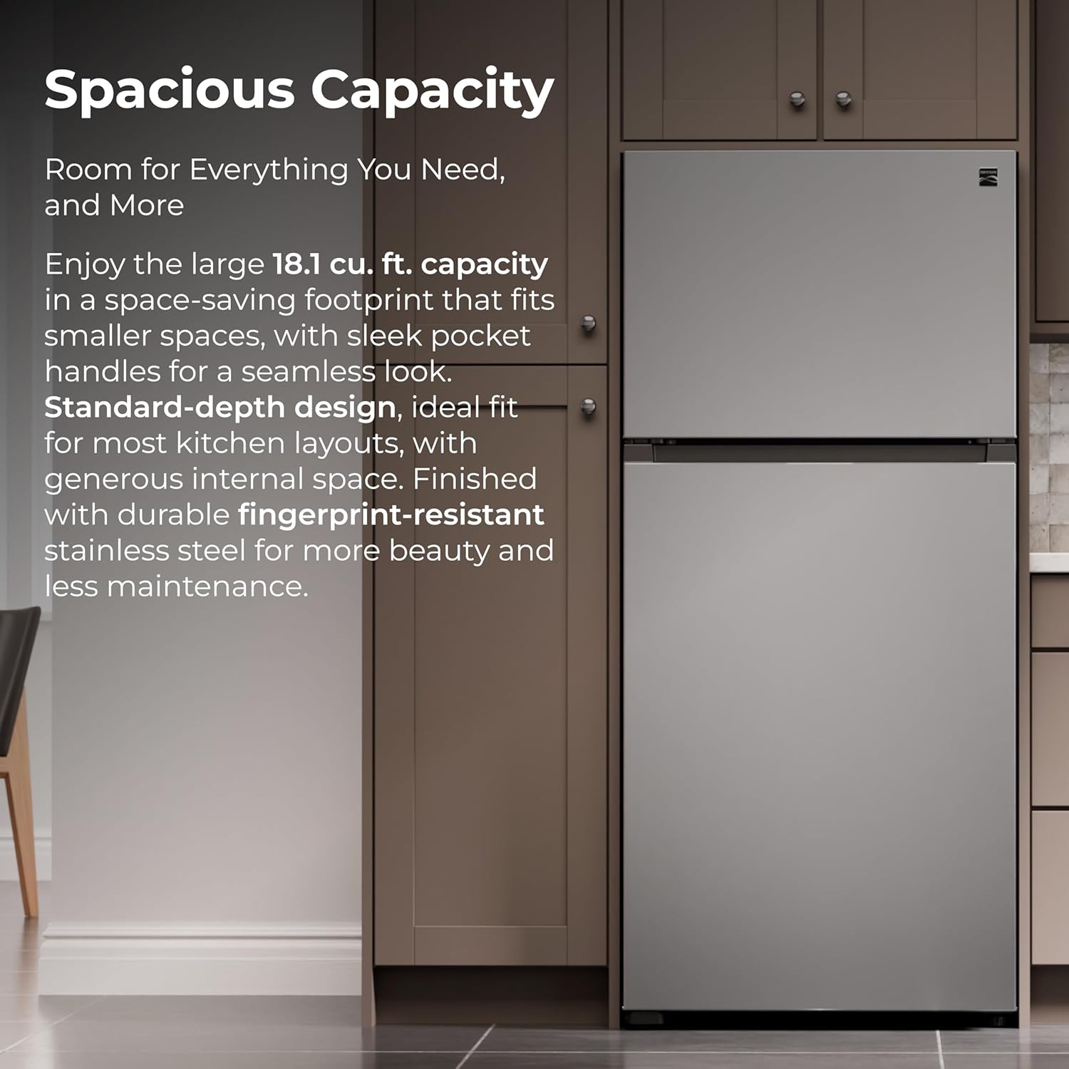 Discover the Kenmore 30" Refrigerator: Space-Saving, Stylish, and Energy Efficient!