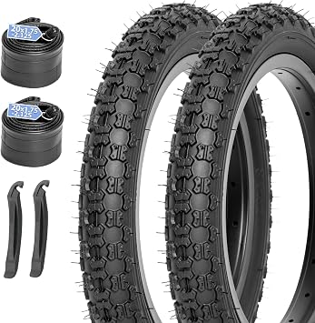 MOHEGIA Kids Bike Tire: 12.5/14/16/20 x2.125 Inch Folding Replacement Bicycle Tire,Compatible with BMX, MTB and Children Racing