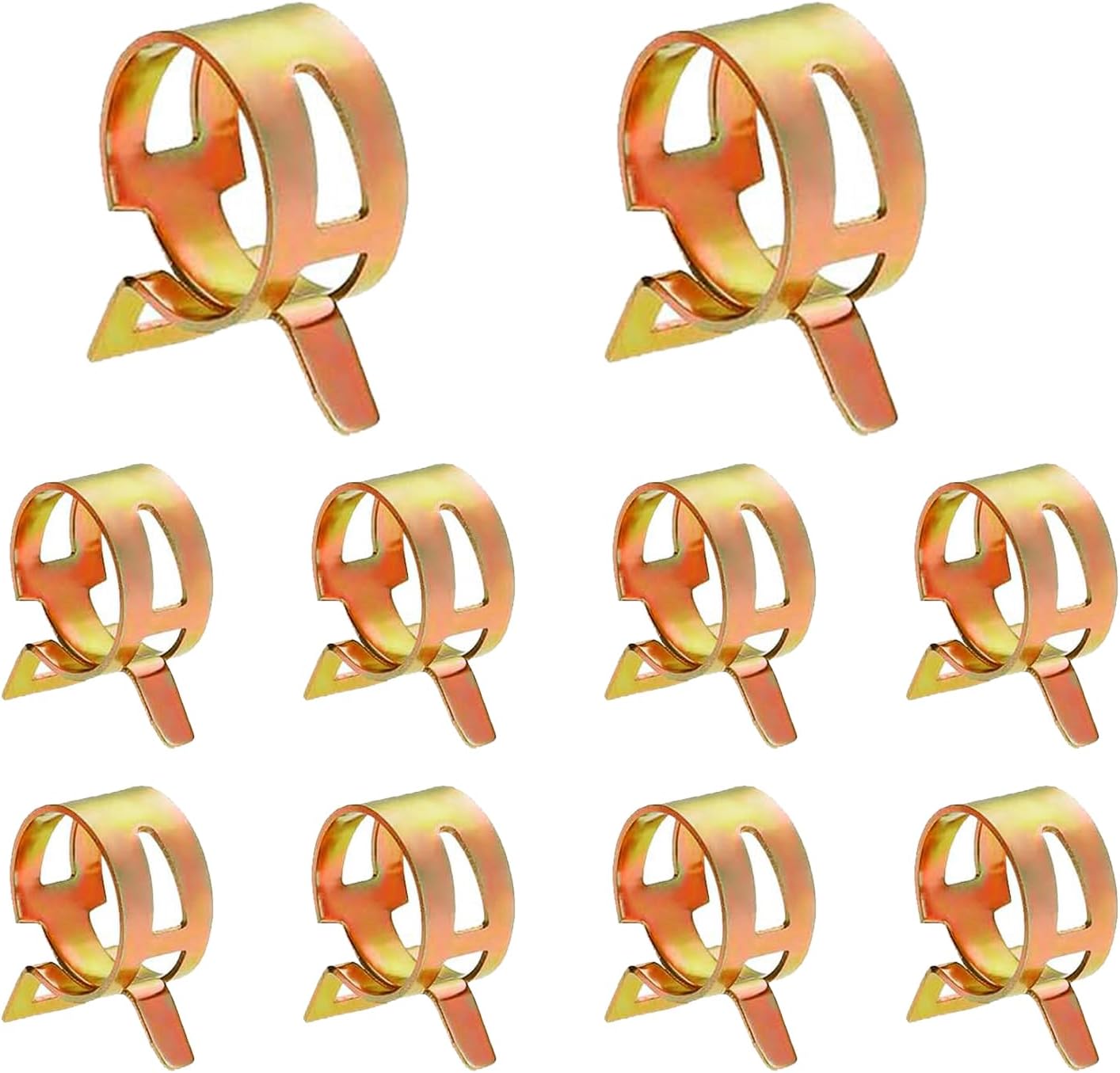 10pcs Spring Band Hose Clamps 18mm,Tube Fastener Clips For Fuel Line Water Clamps