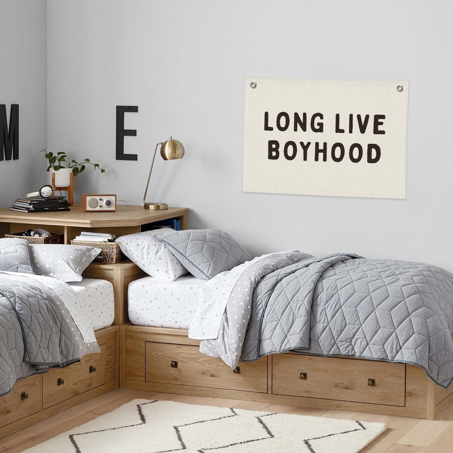 Long Live Boyhood Banner, Boy Nursery Decor