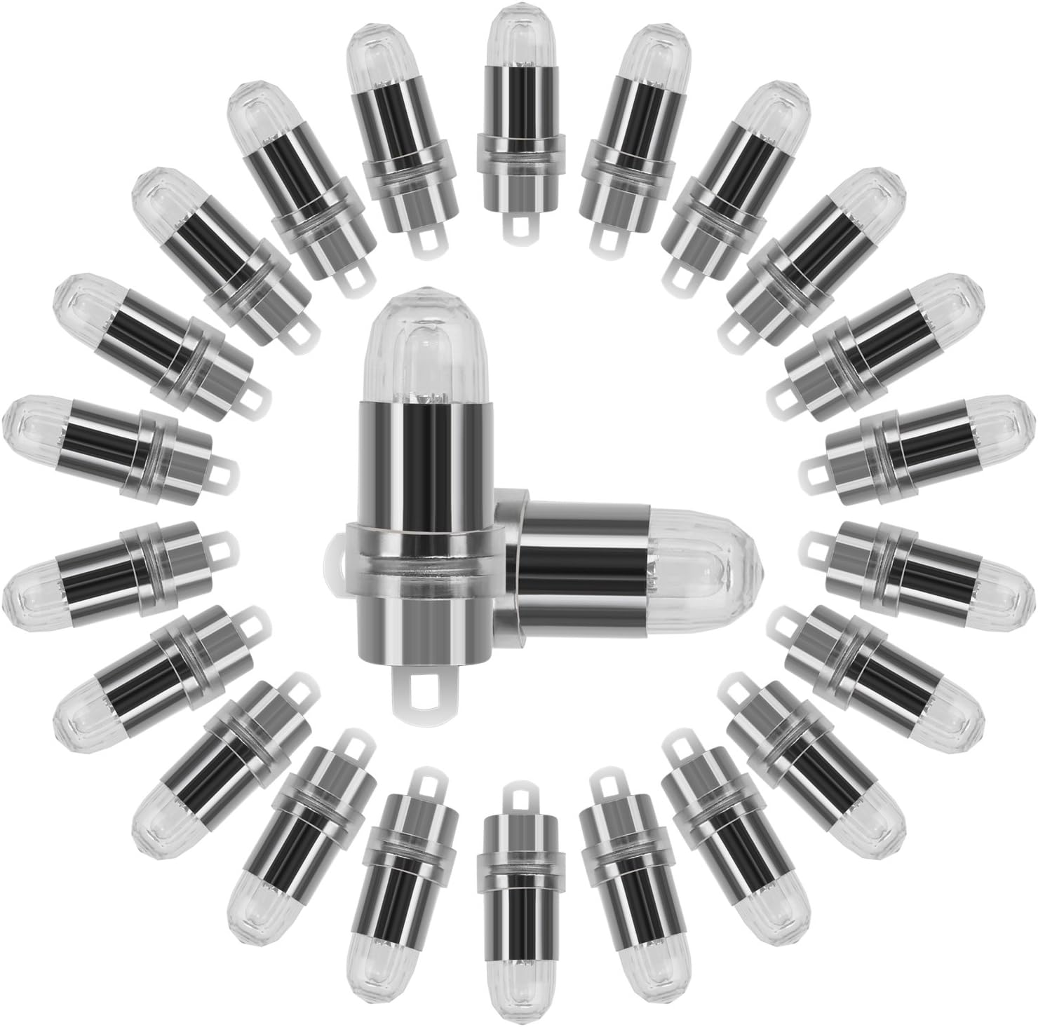 Lihao Mini LED Bulbs White Light for Globe Decoration (24 Pieces)