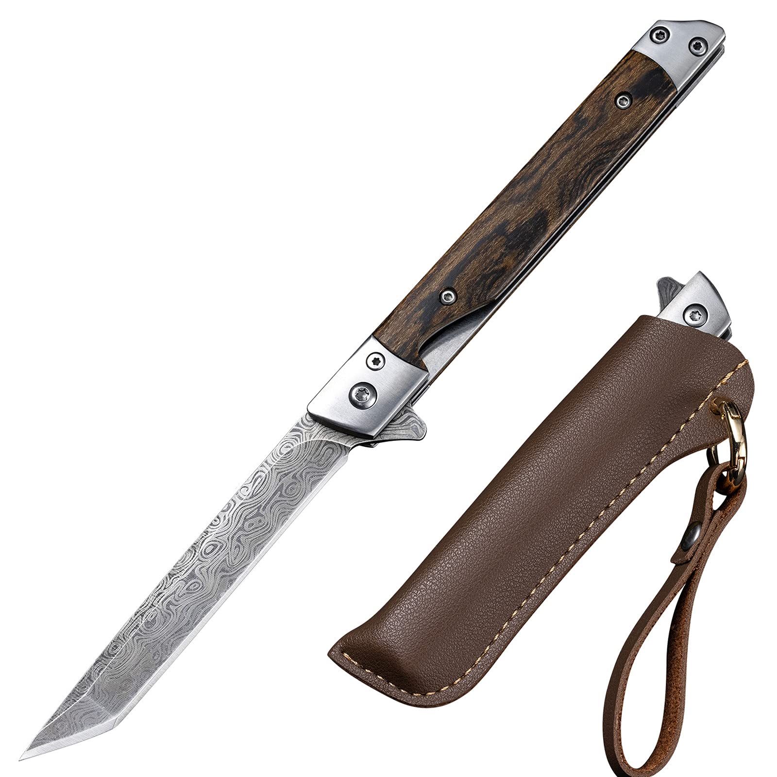 Buy FUNBRO Folding Pocket for Men, Slim EDC Knives Tanto Blade with