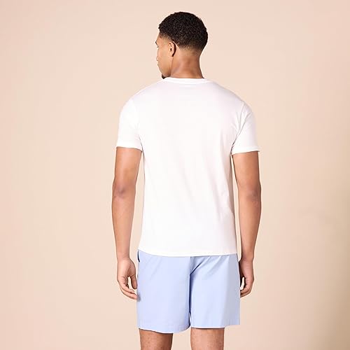 Miniatura 3 de Tienda Essentials Camiseta interior con cuello en V para hombre, transpirable, de algodón, paquete de 6