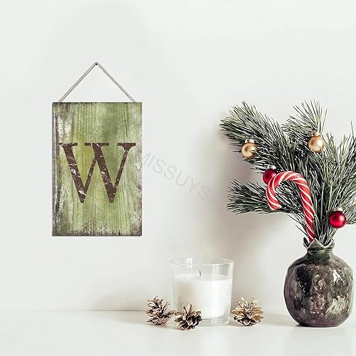 Vista 86 de Letrero colgante de madera con letra J, letrero de madera para decoración del hogar, 26 letras del alfabeto de metal, placa de madera, decoración