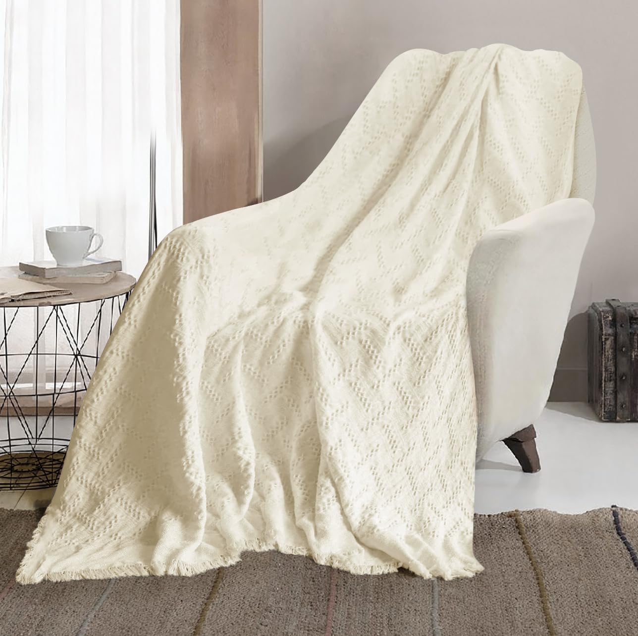 AC&L Knitted Blanket For Bed, Couch, Sofa, Chair Throw Blanket For All