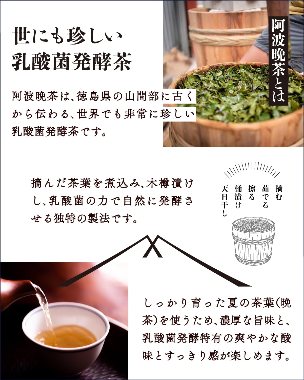 Amazon.co.jp: 【本家 阿波晩茶】徳島県上勝町 無農薬100%茶葉 45g(3g