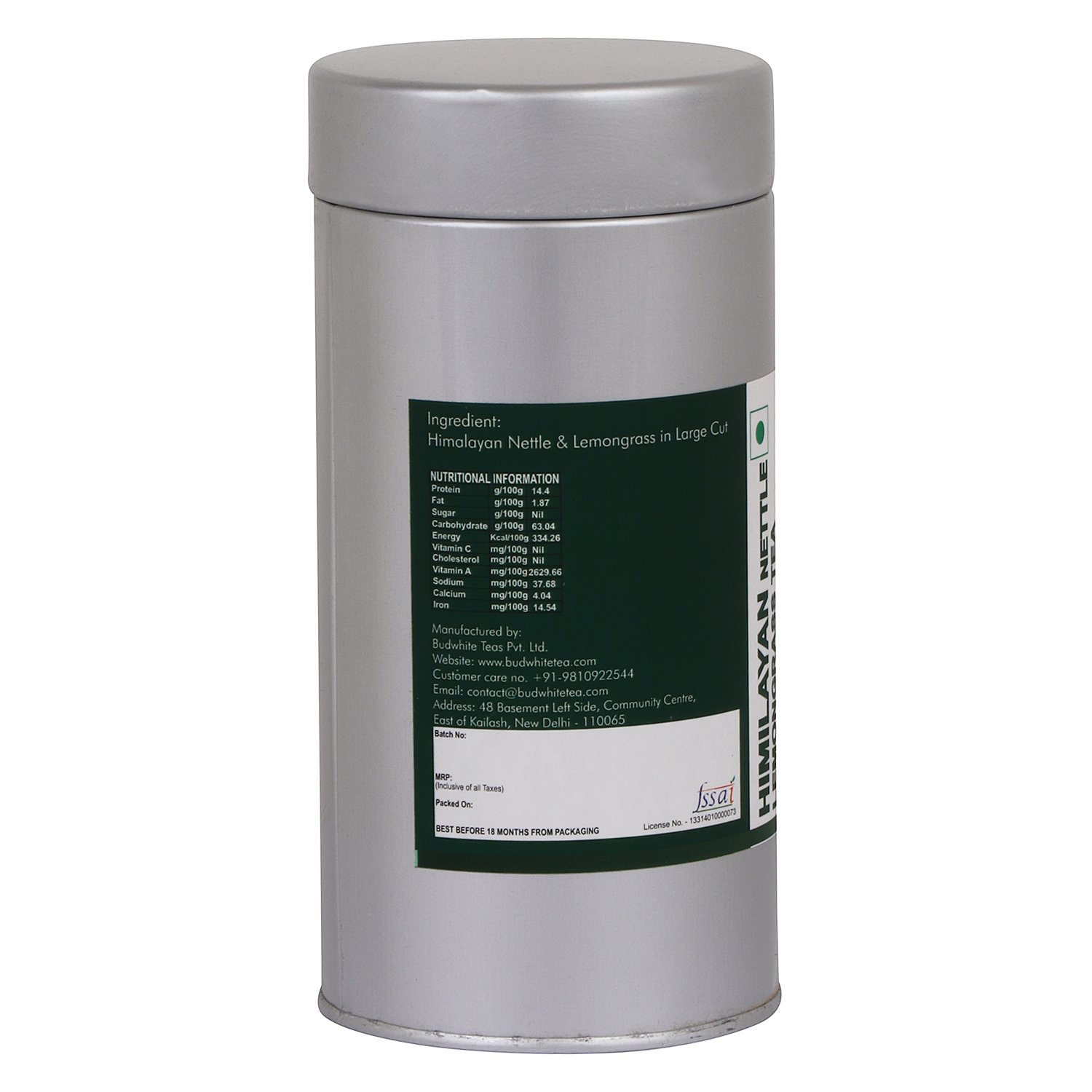 Budwhite Nettle-Lemongrass Tea - 50 G Tin 1