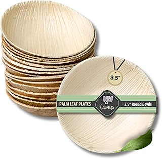 Sponsored Ad - Export Quality Bowls | Pack of 30| 3.5-inch Disposable Areca Leaf Small Round Bowls Katori Eco-Friendly Biodegradable and Plastic Free for Weddings and Parties