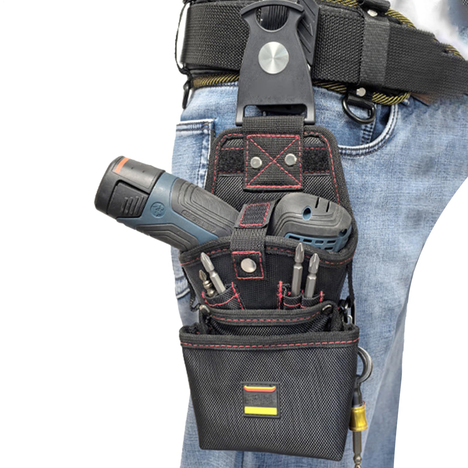 Sac banane électricien magnétique et pochette porte-outils de ceinture réglable