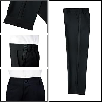 Spring Notion Boys' Classic Fit Tuxedo Suit Set, No Tail