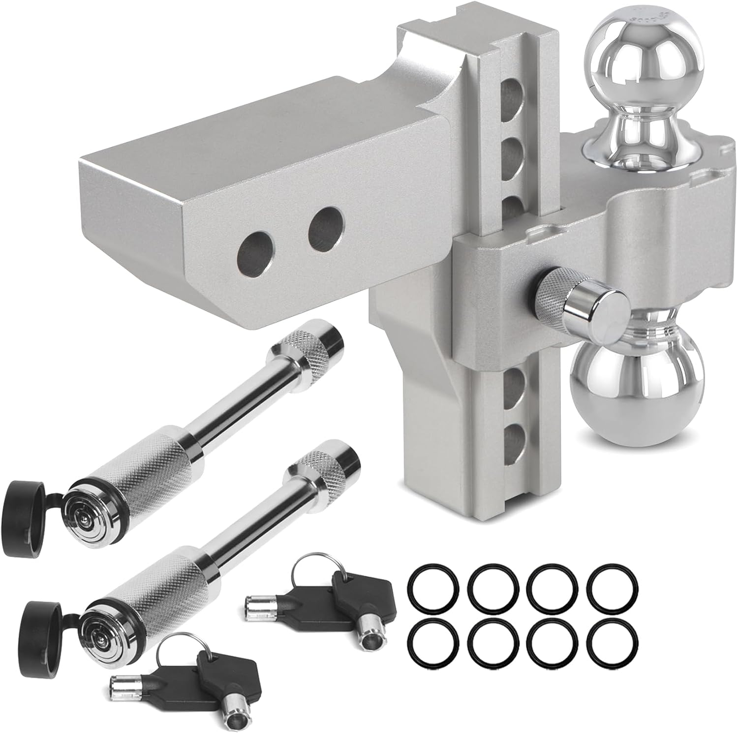 IMALEN Adjustable Trailer Hitch, 6 Inch Drop/Rise Hitch Ball Mount fit ...