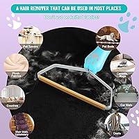 Vista 4 de Removedor de pelo de mascotas, removedor de pelo de perro, muebles removedores de pelo de gatos, rastrillo de alfombra, herramienta de eliminación