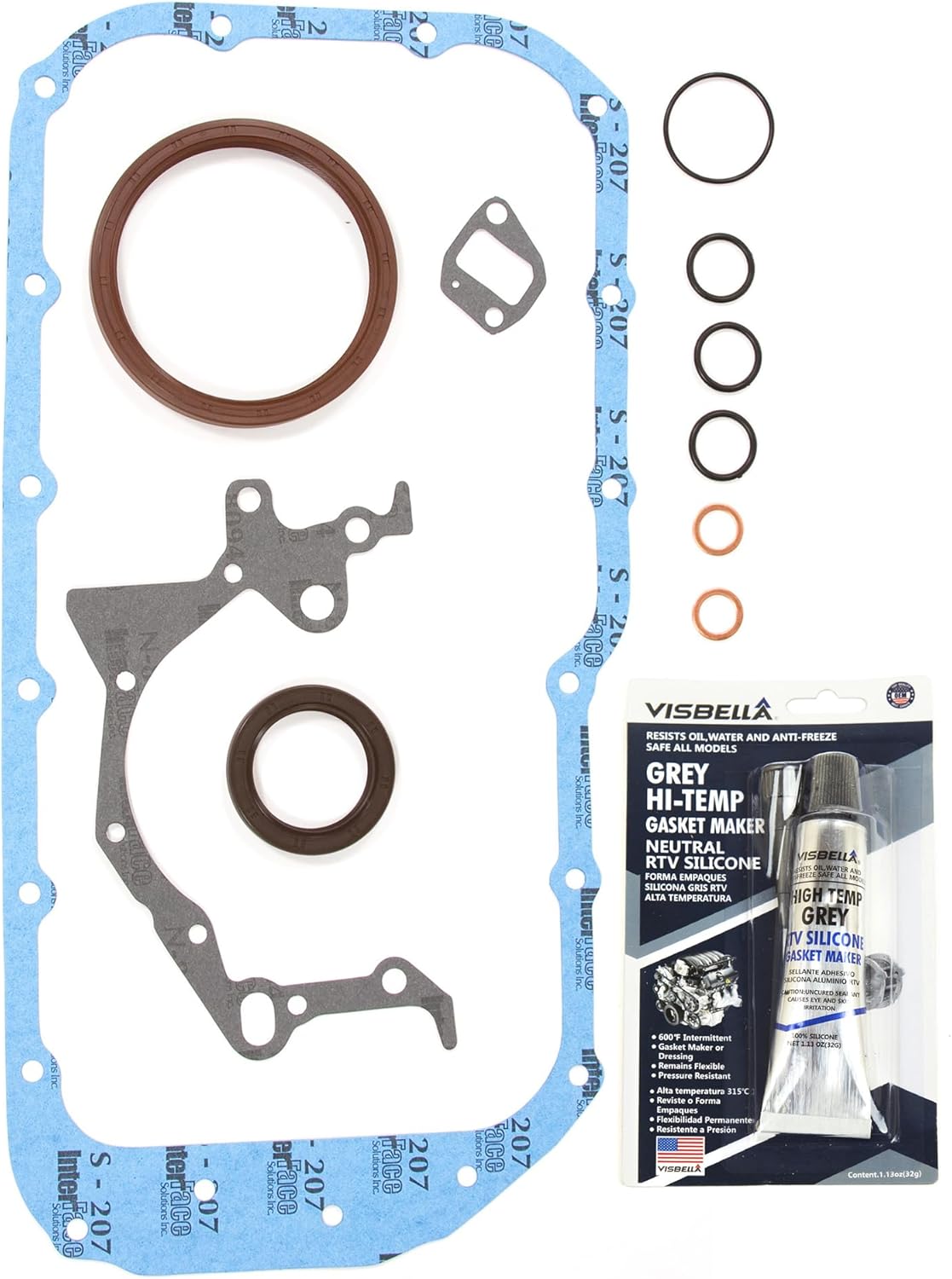 DG-8614923216 Full Gasket Set Head Bolts Compatible With/Replacement For 96-03 Suzuki Vitara Chevrolet Tracker 1.8L 2.0L J20A