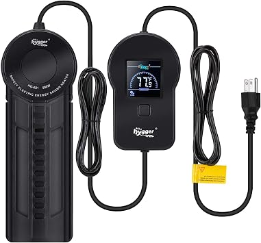 hygger Aquarium Heater PTC, 500W Fish Tank Aquarium Heater with External LED Digital Temperature Controller