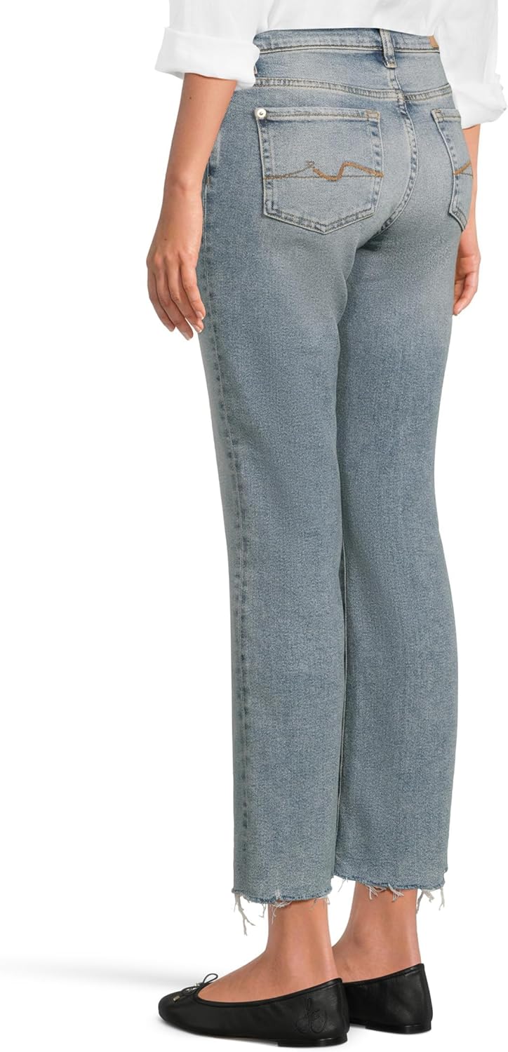 7 for All Mankind Womens Luxe Vintage Daisy Ankle Bootcut Jeans - Image 4