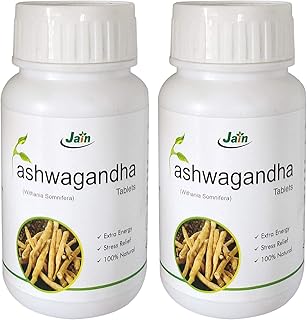 Ashwagandha Withania Somnifera General Wellness 60 Tablets (850mg)- 2 Bottles