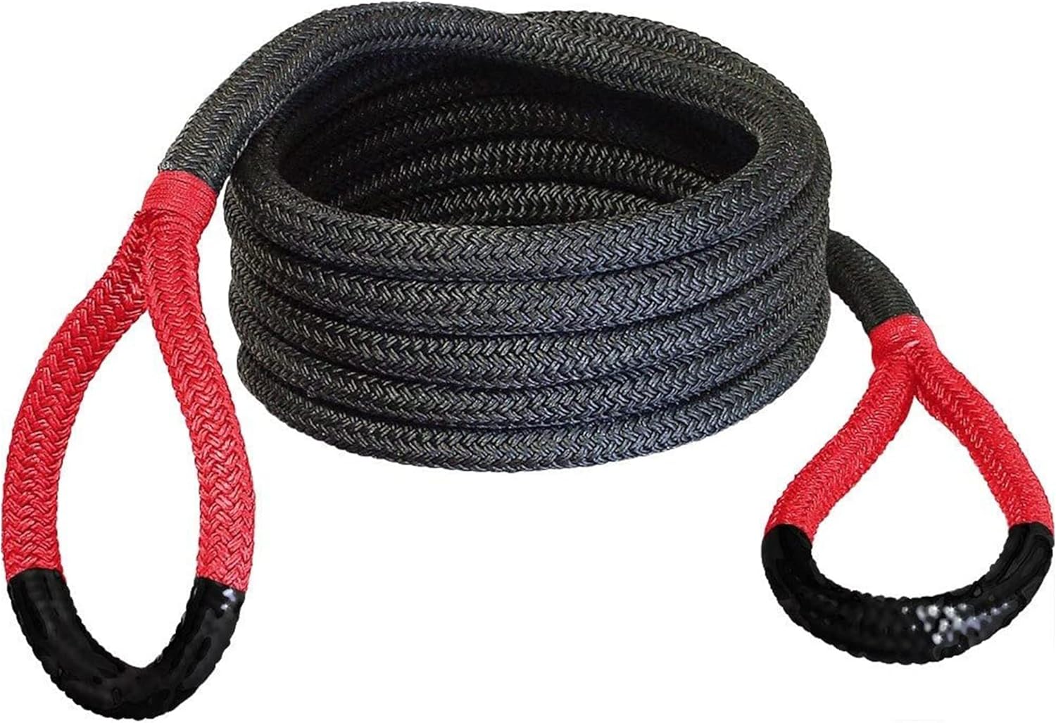 Bubba Rope Sidewinder Xtreme Model 176653GR Off-Road Power Stretch Kinetic Kit 5/8 x 20 ft. Recovery Rope with Breaking Strength of 14000 Lb. in Green/Black Color
