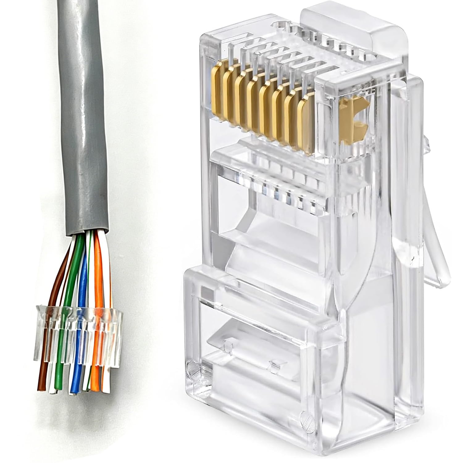 Amazon.co.jp: cat6 コネクタ lan rj45コネクタ 配線簡単 単線ヨリ線 Amazon.co.jp: cat6 コネクタ lan rj45コネクタ 配線簡単 単線ヨリ線