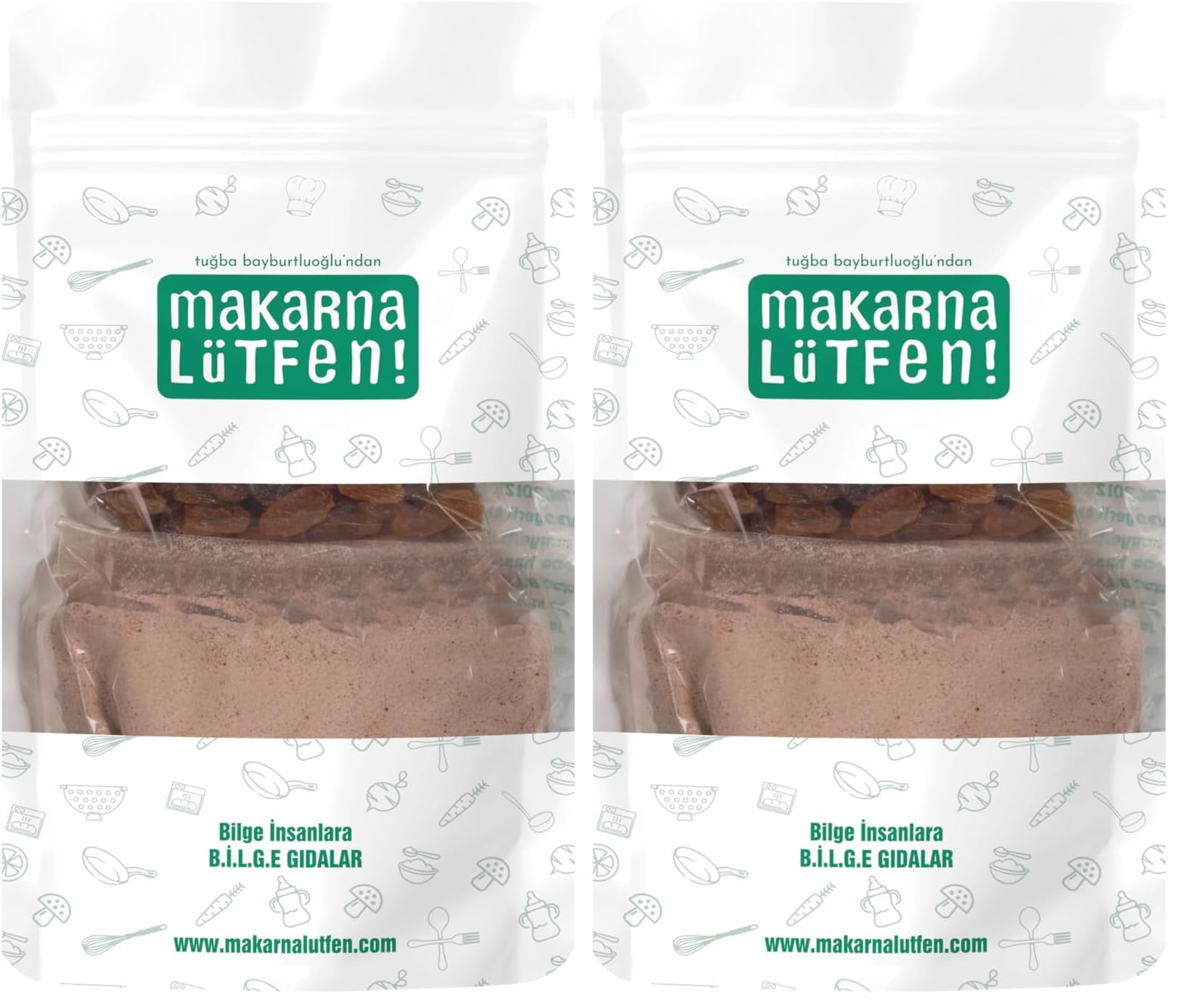 makarna lütfen! Üzümlü Yumurtalı ve Bademli Kek Karışımı 385 Gram (2 paketi)