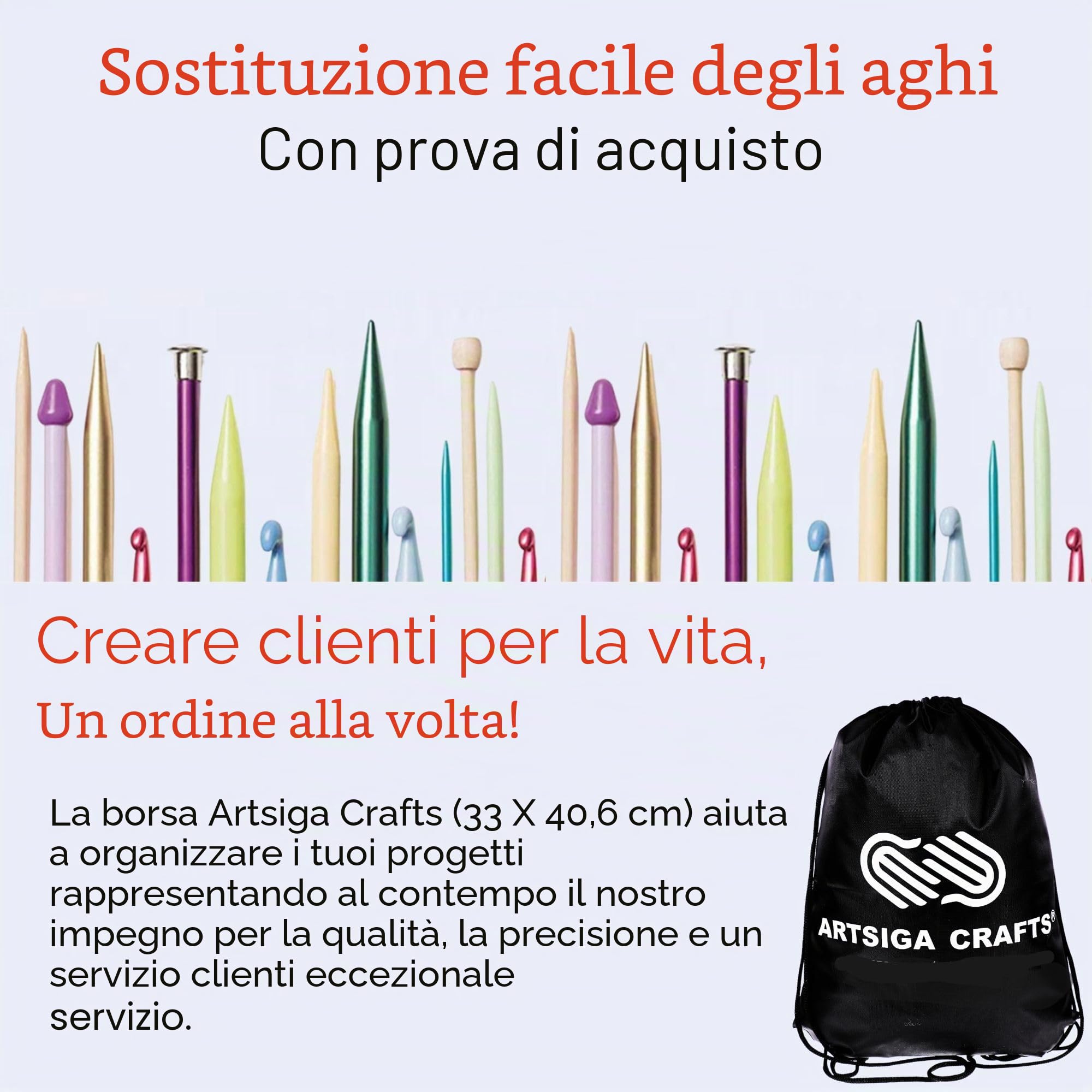 Lykke Driftwood, set di ferri circolari intercambiabili da 13 cm, in legno di betulla, misure US 4, 5, 6, 7, 8, 9, 10, 10,5, 11, 13, 15 e 17, include custodia in denim grigio con borsa grande Artsiga