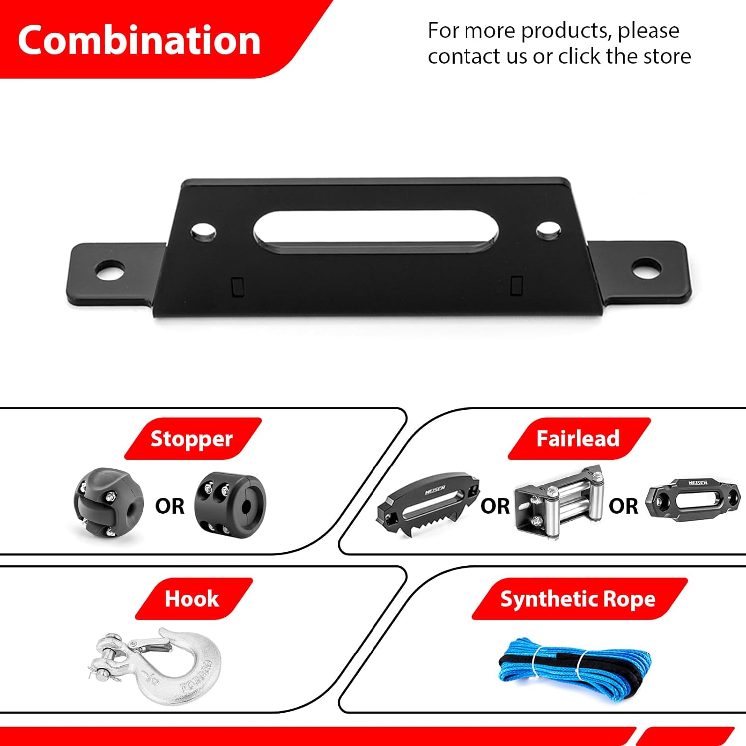 WeiSen Winch Mounting Bracket Plate Compatible with Honda Talon 2019-2026