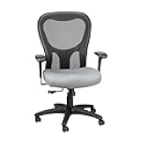 TP9000C Mesh Swivel Task Chair with Tempur Material, Cooling Gel Layer, Adjustable Armrests, and Lumbar Support, Grey