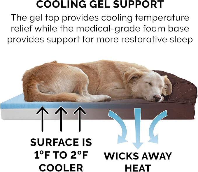 Cama Sofá para Perro Mediano con Gel Refrescante y Funda Lav miniatura 4