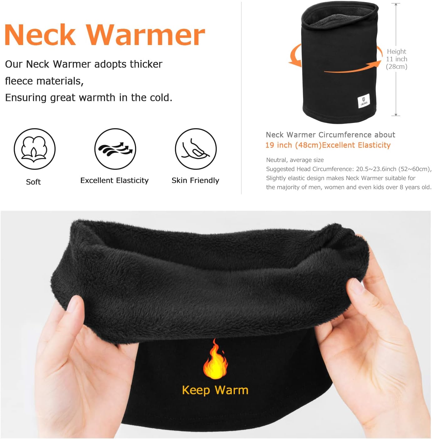 Balaclava Ski Mask Winter Thermal Face Mask Cover for Men Women Warmer Windproof Breathable,Cold Gear for Skiing