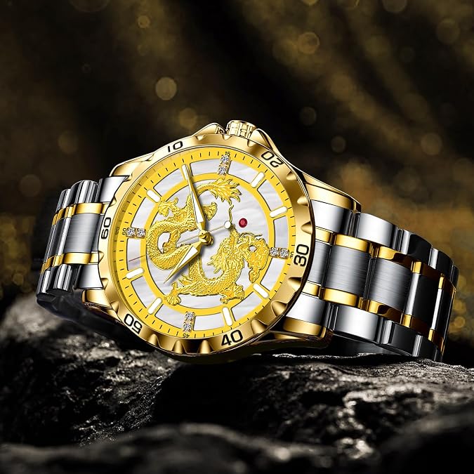 Watches for Men Automatic Watches Dragon Watch Series Mechanical Luxury Watch Luminous Waterproof Diamond Fashion Wrist Watch