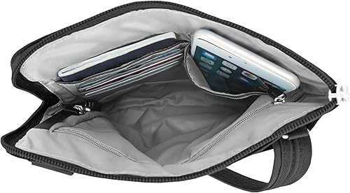 Miniatura 7 de Travelon Bolso cruzado clásico antirrobo con cremallera Dbl Negro Clásico
