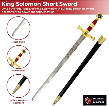 MedievalDepot King Solomon Short Sword - Overall 29