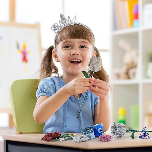 Vista 65 de Caydo 200 piezas de limpiapipas negras de Halloween, tallos de felpilla a granel para niños, manualidades, manualidades creativas y decoración