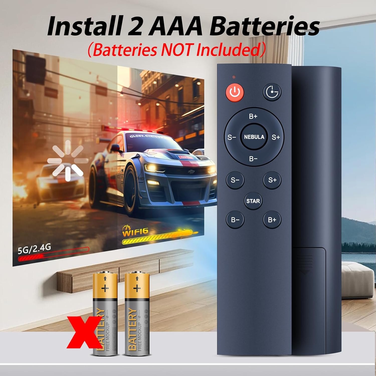 Mooyran StarプロジェクターギャラクシーナイトライトTYD-YHY-001&amp;宇宙飛行士スタープロジェクター交換用リ