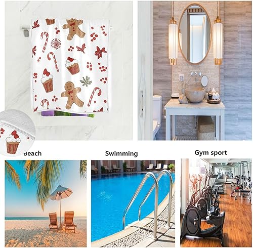 Miniatura 59 de Toallas de mano de playa con conchas marinas, toallas de baño, toallas de baño de agua de mar verde azulado, toallas de baño, toallas de cocina, 1