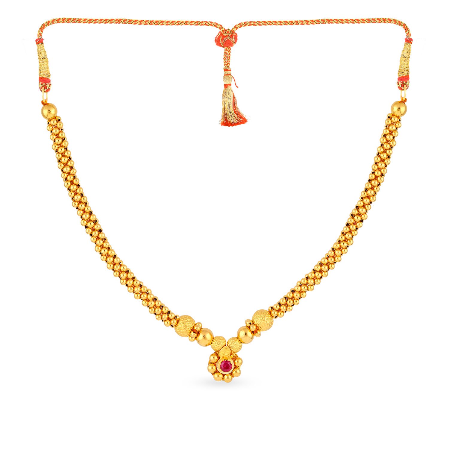 Yellow Gold Choker Necklace 