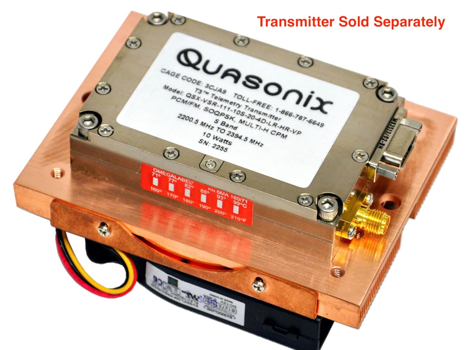 Bench Heat Sink for telemetry Transmitter
