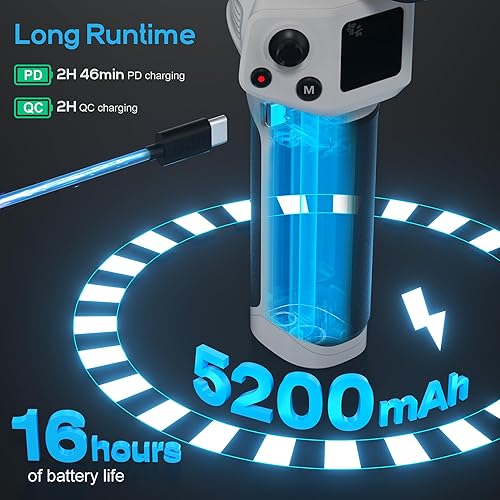 Miniatura 5 de ZHIYUN CINEPEER Weebill 3E, estabilizador de cardán ligero de 3 ejes para cámara réflex digital y sin espejo Canon/Sony/Panasonic/Nikon, carga útil