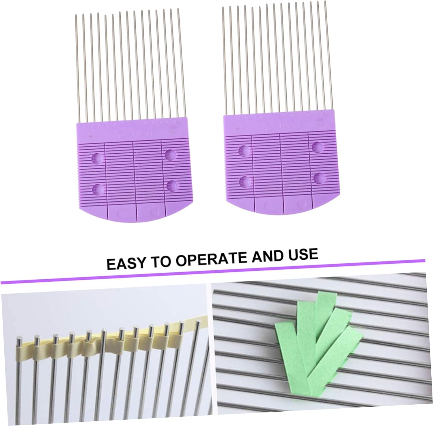 Holibanna 2pcs Quilling Tools Paper Rolling Combs DIY Paper Flower Crafting Supplies Kit