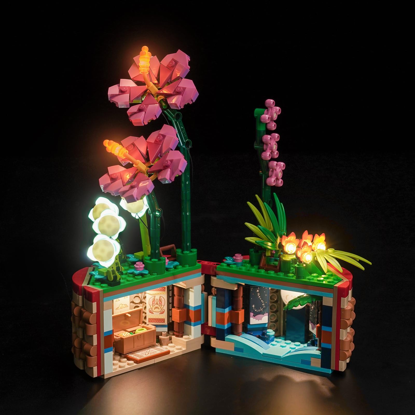 Led Light Set for 43252 Moana's Flowerpot (No Model), Decoration Lighting Set for Lego Moana's Flowerpot Botanical Collection - Image 2