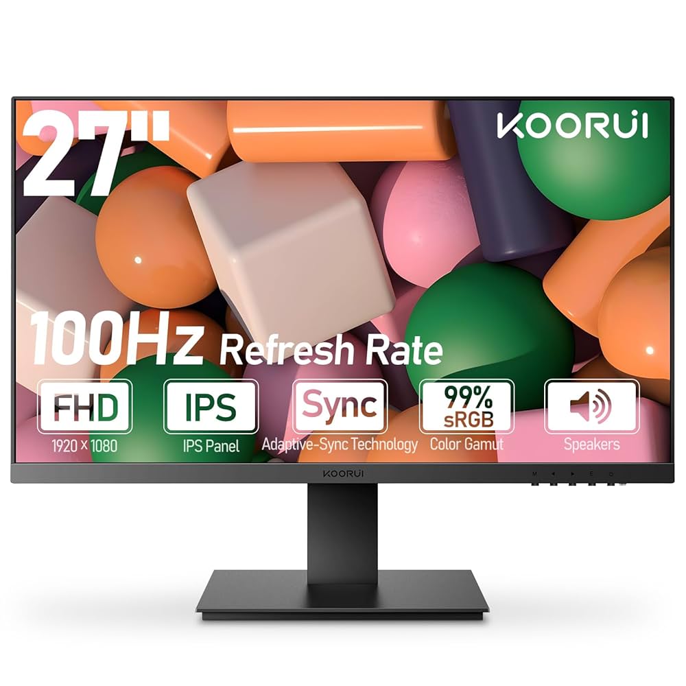 KOORUI 27インチ 4K Monitor Matte Display Amazon.com: KOORUI 27 Inch 4K Monitor Computer UHD(3840